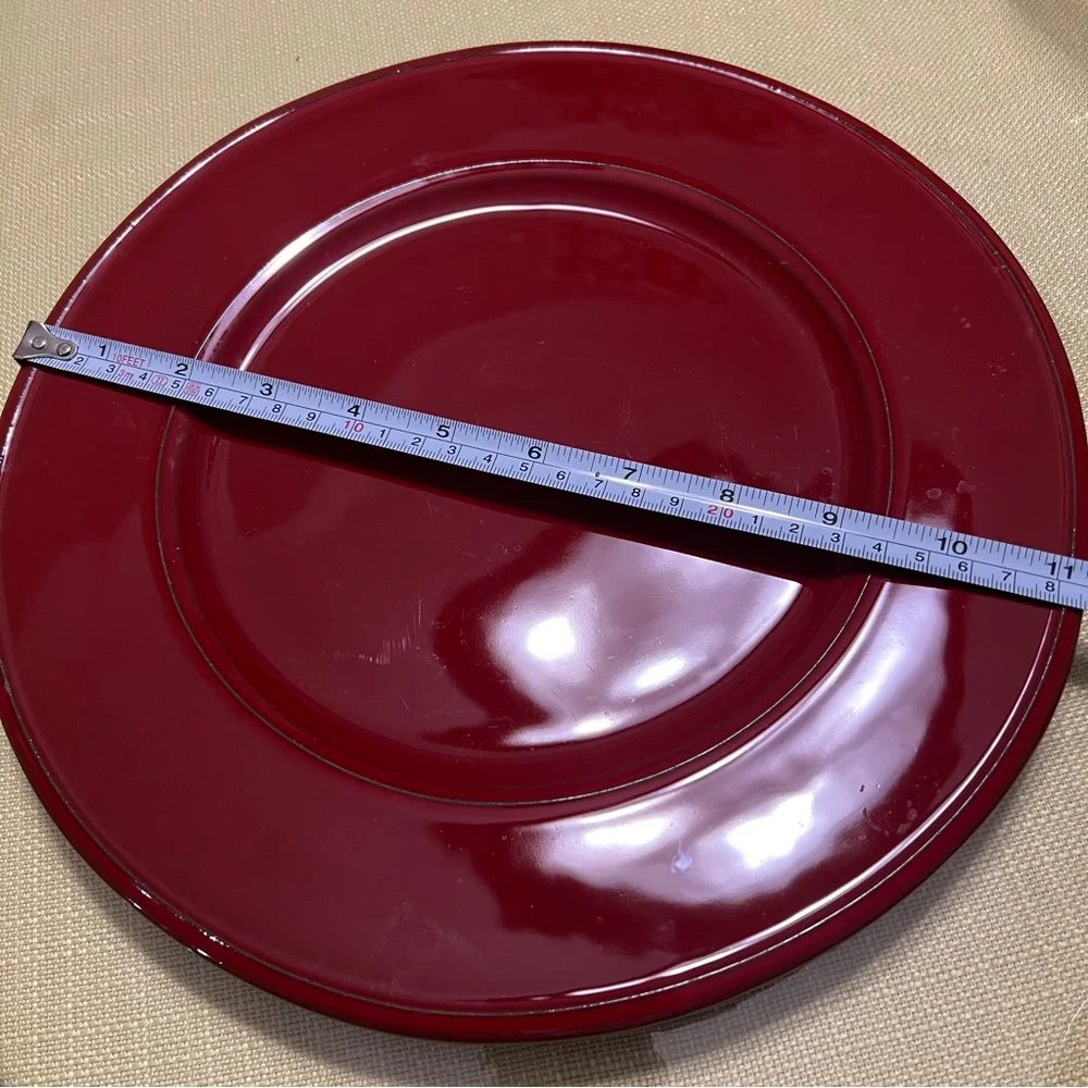 Sur La Table Italy Red Dinnerware Set | 12pc Plates + Bowls Excellent Condition